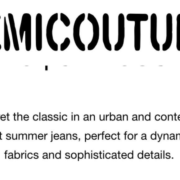 Semicouture 01 denim dress - size L - Picture 10 of 10